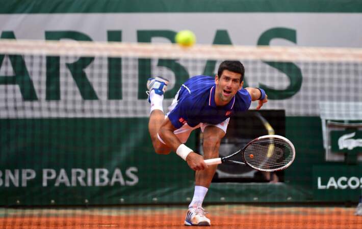 Un Novak Djokovic toujours aussi accrobatique