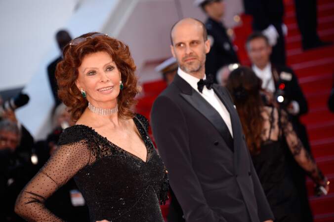 Sophia Loren et son fils Edoardo Ponti