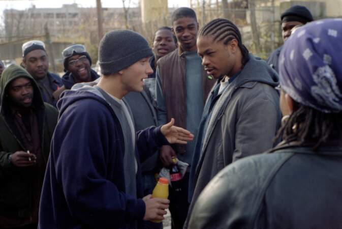 Eminem en pleine battle dans 8 Mile, qui retrace sa vie (2002)