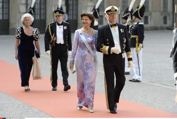 La reine Silvia et le roi Carl Gustaf étaient bien sûr présents 