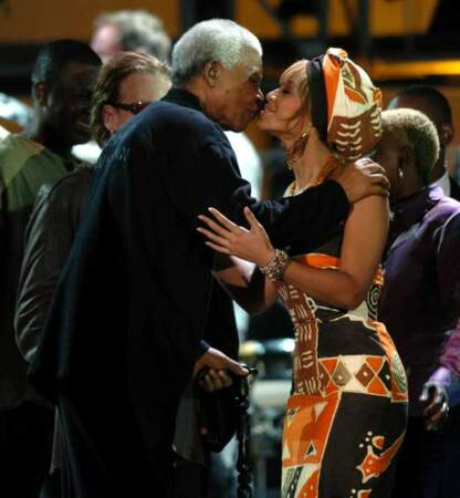 Nelson Mandela avec Beyonce
