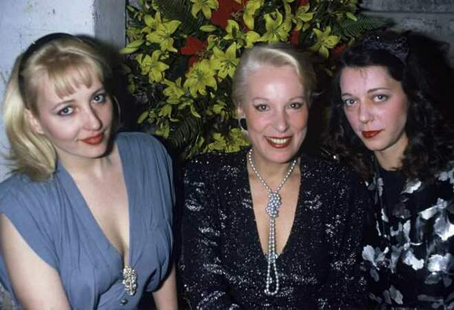 Avec ses filles Pauline et Elisabeth au Festival du film policier de Cognac en 1986