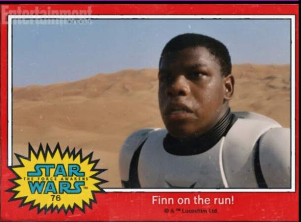 Lui, c'est Finn, le soldat de l’Empire galactique noir incarné par John Boyega