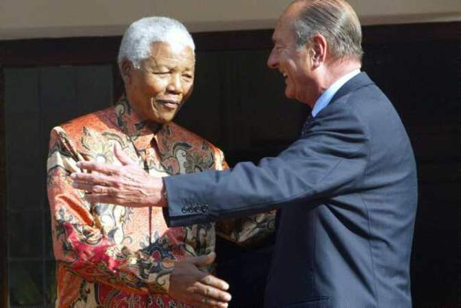 Rencontre entre Nelson Mandela et Jacques Chirac