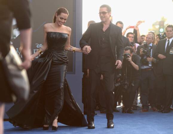 Angelina Jolie et Brad Pitt, couple star à l'avant-première de Maléfique