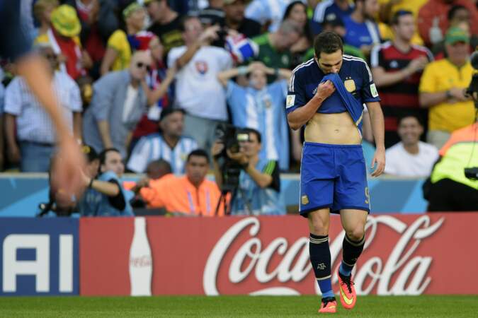 Grosse déception de l'Argentin après son but refusé
