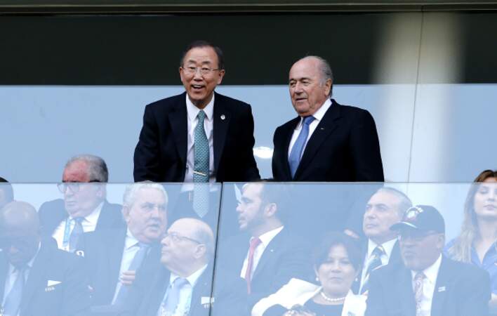 Ban Ki-moon et le président de la Fifa Joseph Blatter étaient également au rendez-vous.