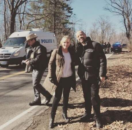 Un petit coucou des flics de New York, unité spéciale : Les inspecteurs Rollins (Kelly Giddish) et Tutuola (Ice-T).