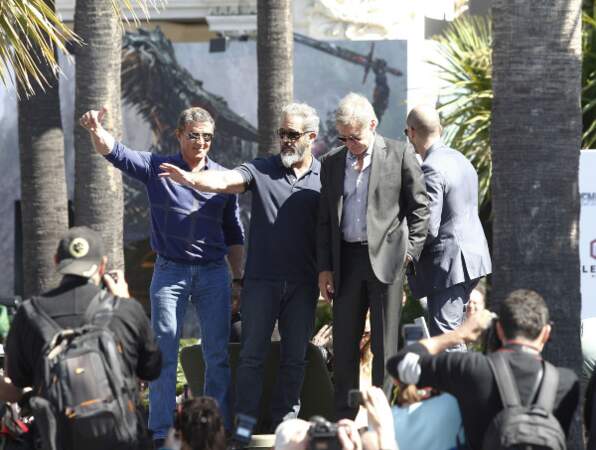 Sylvester Stallone, Mel Gibson et Harrison Ford