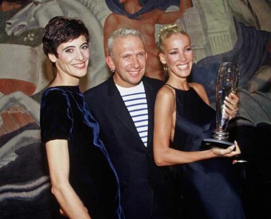 Avec Ines de la Fressange et Jean Paul Gaultier dans Les Trophées de la mode sur TF1 en 1997