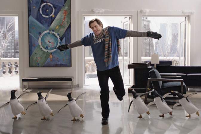 Promoteur immobilier envahi par les pingouins dans M. Popper et ses pingouins (2011)