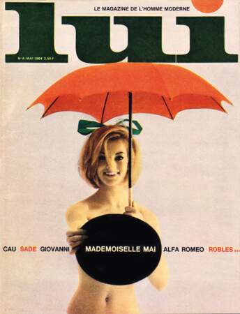 Mai 1964 : Mireille Darc pose nue dans le magazine. De quoi faire frémir plus d'un grand blond...