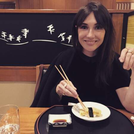 Durant son temps libre l'actrice aime aller manger des sushis !