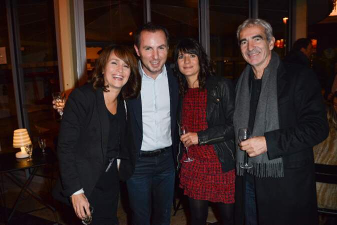 Jean-Philippe Doux, Solene Chavanne, Estelle Denis et Raymond Domenech