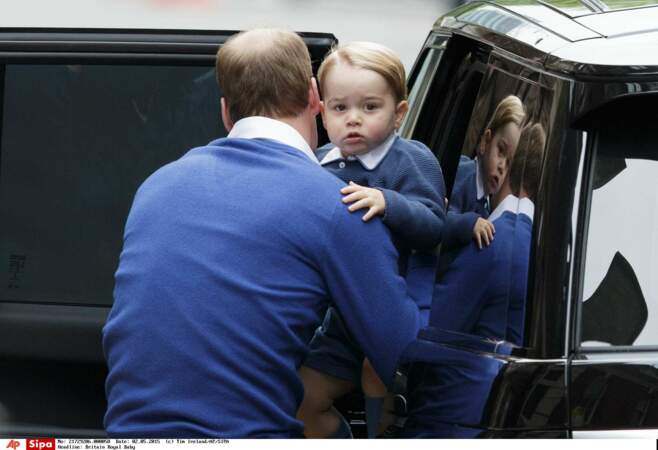 … pour revenir ensuite avec leur fils de 2 ans, le prince George