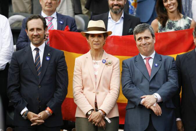 Jose Ramon Bauza Diaz (Président des îles Baleares ), la Princesse Elena d'Espagne et Miguel Cardenal
