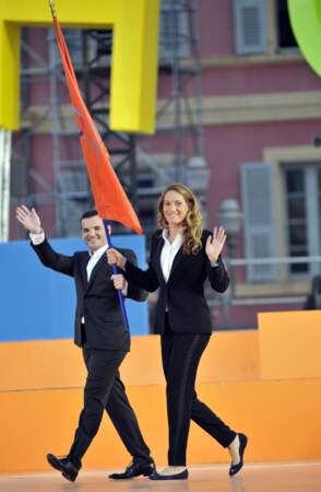 En 2013, elle était porte drapeau aux Jeux de la Francophonie de Nice