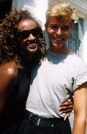 En 1991, David Bowie se fiance avec le mannequin Iman.