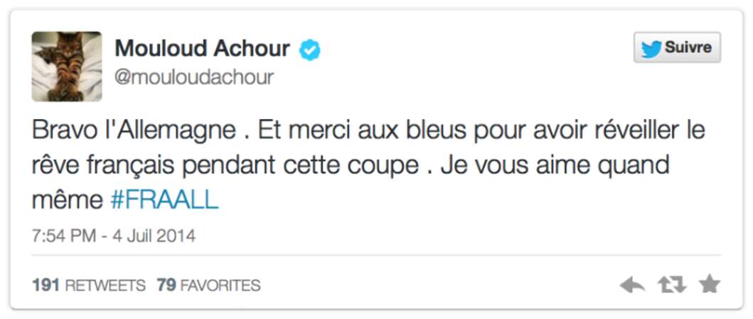 Mouloud Achour, très fair-play aussi