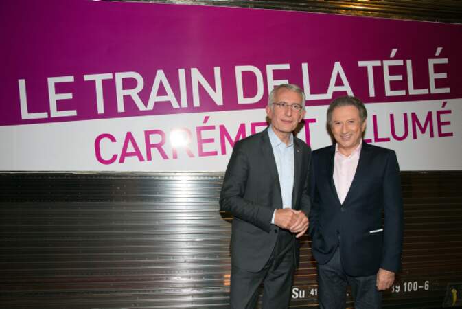 Guillaume Pepy, le PDG de la SNCF et Michel Drucker