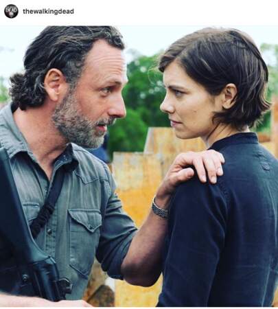 The Walking Dead, saison 8 est en plein tournage : mais que raconte Rick à Maggie ?