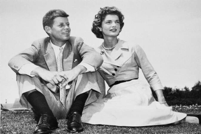 En 1953, avec John Fitzgerald Kennedy.