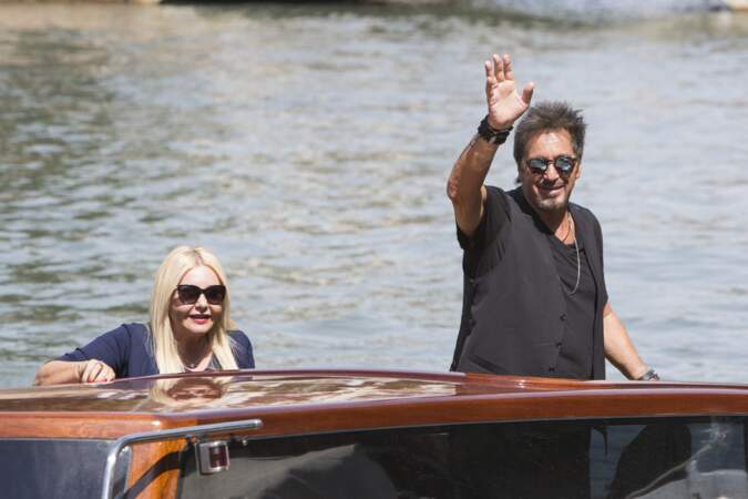 Al Pacino arrive en bateau au débarcadère du Casino