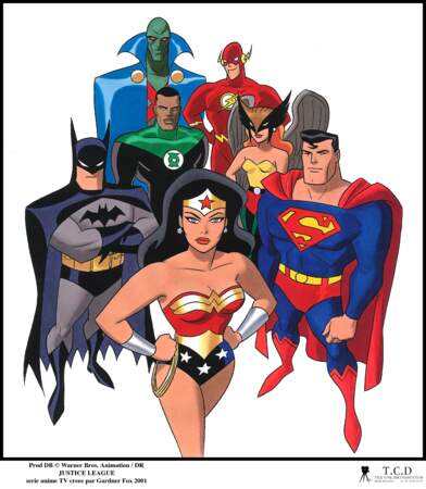 Dans le dessin animé Justice League, le costume de Wonder Woman est semblable à celui de ses origines