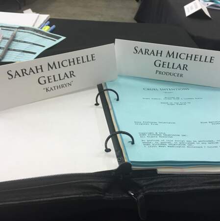 Sarah Michelle Gellar est en pleine préparation pour la série adaptée de Sexe intentions. 