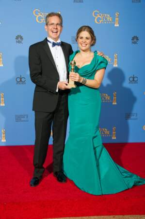 Chris Buck et Jennifer Lee, fiers de leur film d'animation La reine des neiges