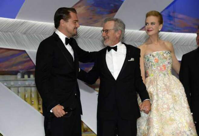 Leonardo DiCaprio, Steven Spielberg et Nicole Kidman 