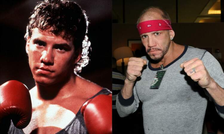 Tommy Morrison, un vrai boxeur, incarne Tommy Gunn dans Rocky V (à gauche). Il a bien changé aussi, depuis 1990.