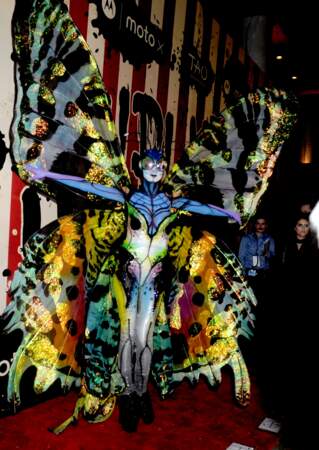 Le top-model, qui organise une fête tous les ans pour Halloween, était déguisée en papillon…