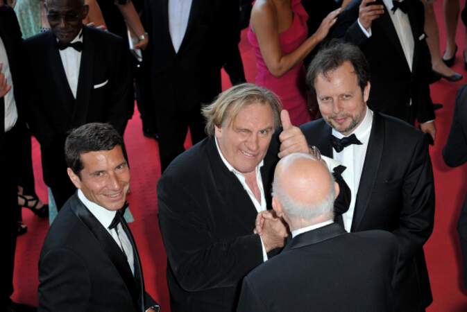 Gerard Depardieu accueilli par Gilles Jacob
