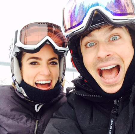 Nikki Reed et Ian Somerhalder s'éclatent au ski ! 
