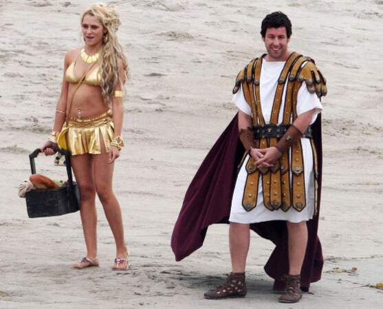 Sur le tournage de la nouvelle comédie de Adam Sandler...un remake de Gladiator ?