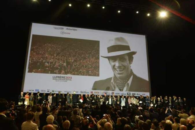 Hommage à Jean-Paul Belmondo lors du 5ème festival des Lumières de Lyon