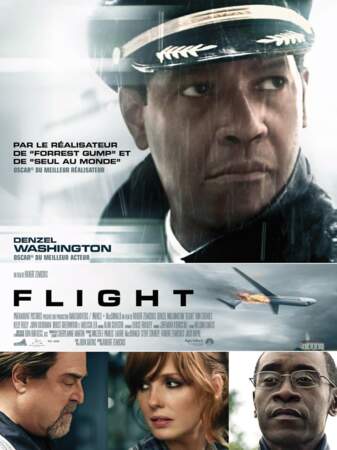 N° 6 - Flight (2013) de Robert Zemeckis avec Denzel Washington et Don Cheadle
