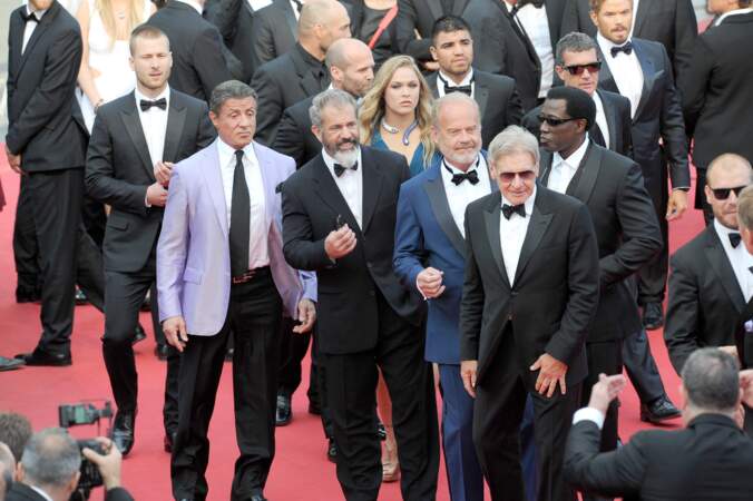 Sylvester Stallone, Mel Gibson, Ronda Rousey, Kelsey Grammer et Harrison Ford