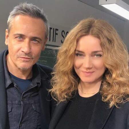 Jean-Michel Tinivelli et Marine Delterme, toujours ravis de se retrouver pour le tournage d'Alice Nevers