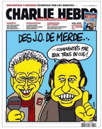 Nelson Monfort et Philippe Candeloro vus par Charb (14 février 2014)