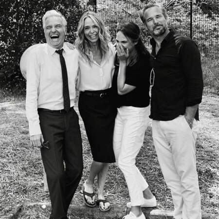 Mélanie Maudran, Tonya Kinzinger et leurs hommes rigolent bien sur le tournage d'Un si Grand Soleil (France 2)