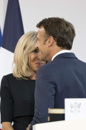 Emmanuel et Brigitte Macron au Ministère des Armées (13 juillet 2022)