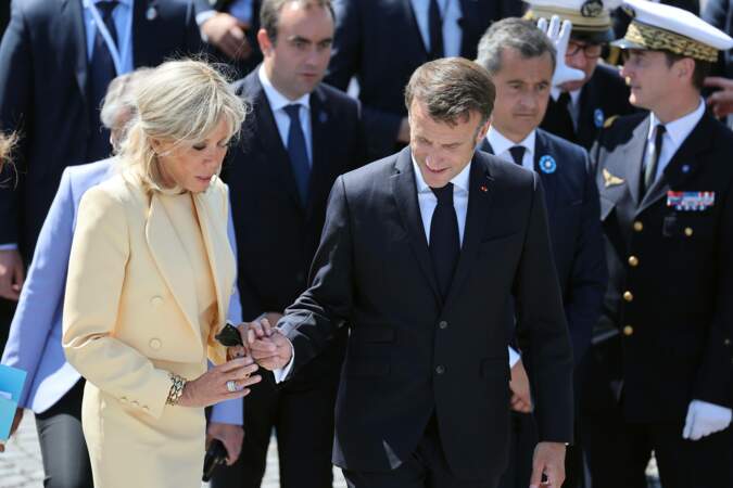 Emmanuel et Brigitte Macron au défilé du 14 juillet 2023 